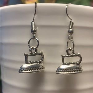 Vintage Household Earrings - Iron, Ironing